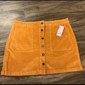 Wild Fable Button Front A-line Skirt